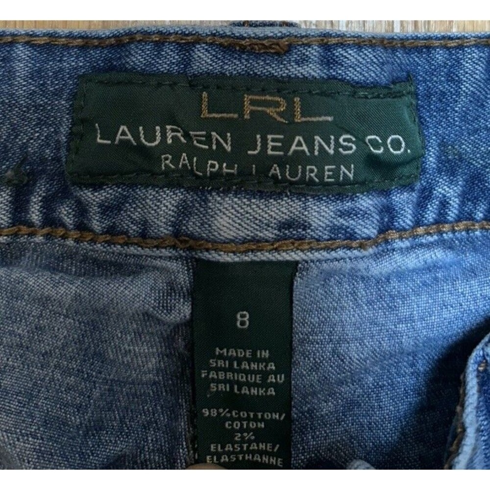 Lauren Ralph Lauren Jeans Women's 8 Blue Stretch Straight Leg Denim LRL 32x29 - Picture 5 of 9